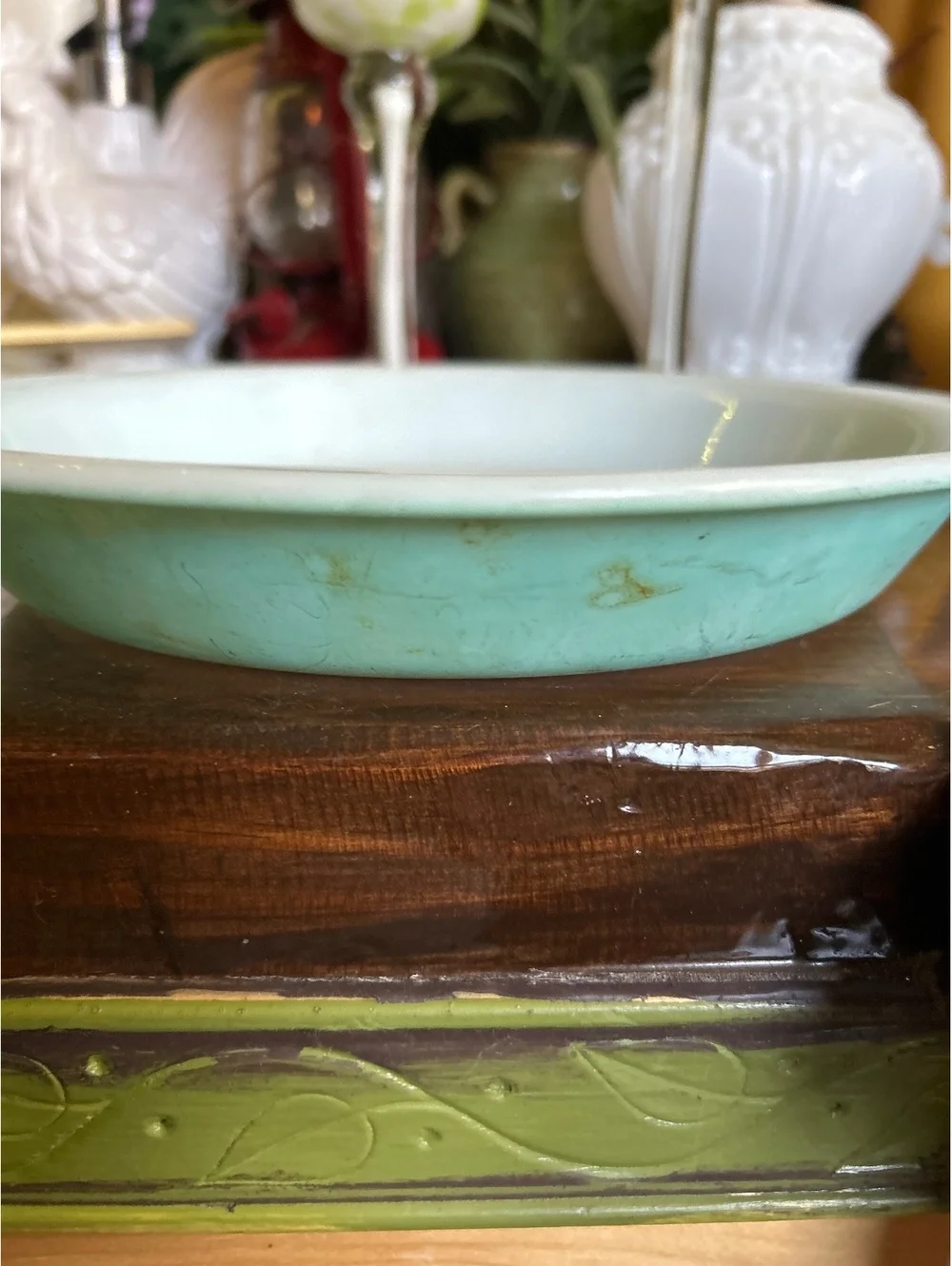 Vintage Pyrex 9 Inch Aqua Blue Pie Plate Dish